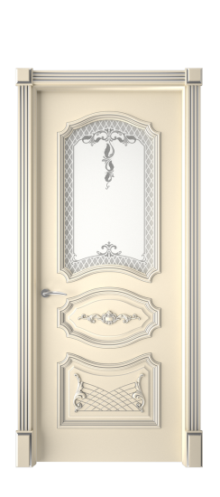 Багет 5.1 ДО | Слоновая кость патина серебро