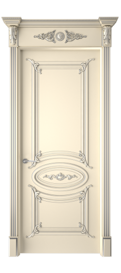 Багет 9.1 ДГ | Слоновая кость патина серебро