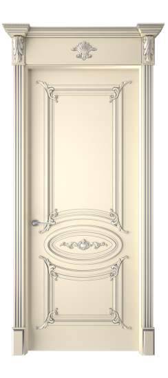 Багет 9.1 ДГ | Слоновая кость патина серебро