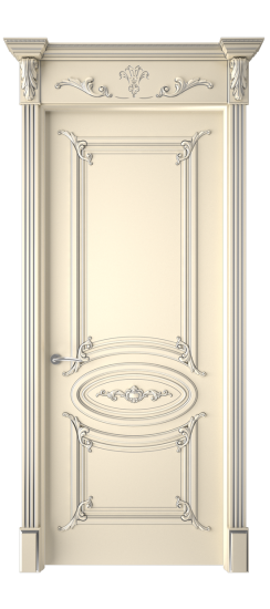 Багет 9.1 ДГ | Слоновая кость патина серебро