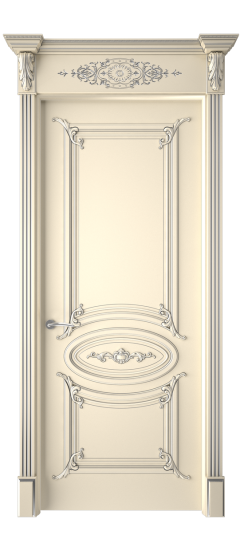 Багет 9.1 ДГ | Слоновая кость патина серебро