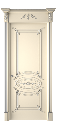 Багет 9.1 ДГ | Слоновая кость патина серебро