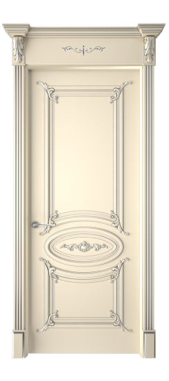 Багет 9.1 ДГ | Слоновая кость патина серебро