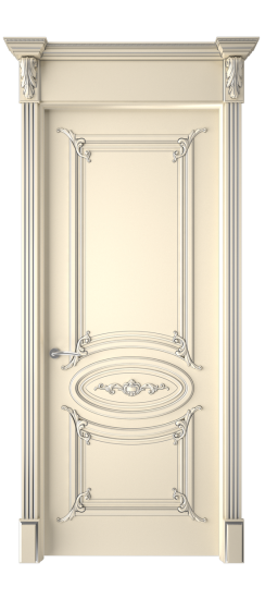 Багет 9.1 ДГ | Слоновая кость патина серебро