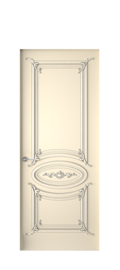 Багет 9.1 ДГ | Слоновая кость патина серебро