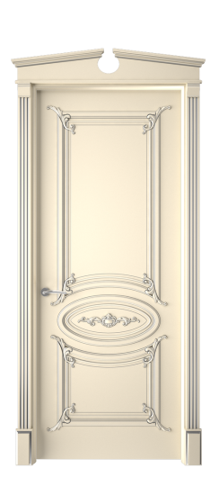 Багет 9.1 ДГ | Слоновая кость патина серебро