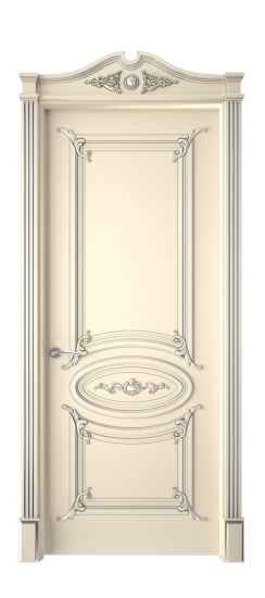 Багет 9.1 ДГ | Слоновая кость патина серебро