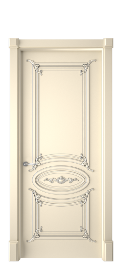 Багет 9.1 ДГ | Слоновая кость патина серебро