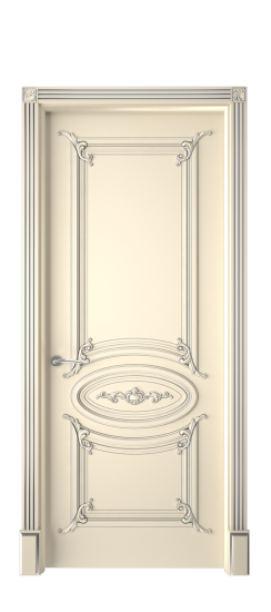 Багет 9.1 ДГ | Слоновая кость патина серебро