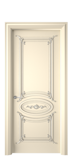 Багет 9.1 ДГ | Слоновая кость патина серебро