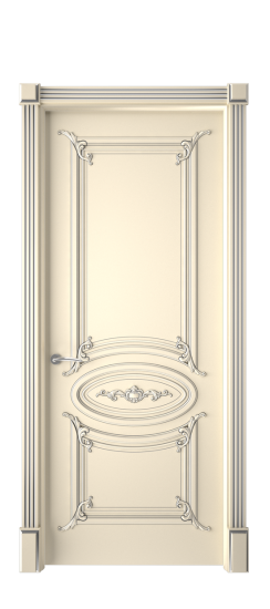 Багет 9.1 ДГ | Слоновая кость патина серебро