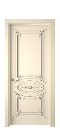 Багет 9.1 ДГ | Слоновая кость патина серебро