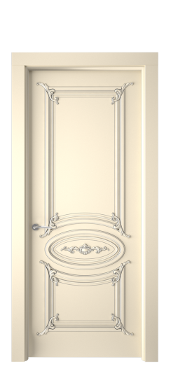 Багет 9.1 ДГ | Слоновая кость патина серебро