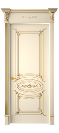 Багет 9.1 ДГ | Слоновая кость патина золото