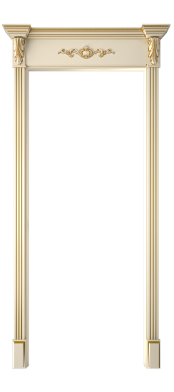 Багет 9.1 ДО | Слоновая кость патина золото