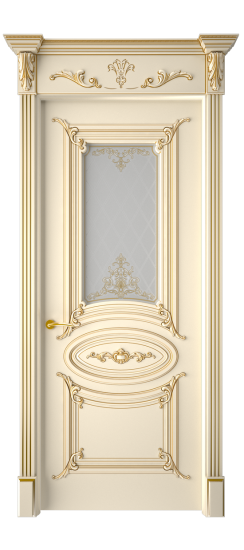 Багет 9.1 ДО | Слоновая кость патина золото