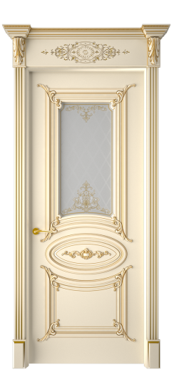 Багет 9.1 ДО | Слоновая кость патина золото