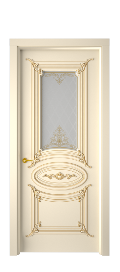 Багет 9.1 ДО | Слоновая кость патина золото