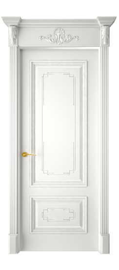 Багет А11.2 ДГ | Белая эмаль