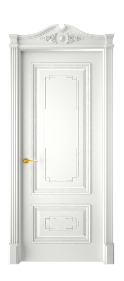 Багет А11.2 ДГ | Белая эмаль