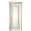 Багет А11.3 ДГ | Белая эмаль патина золото