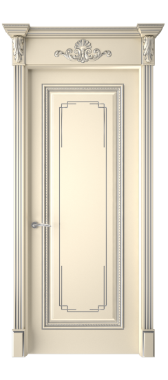 Багет А11.3 ДГ | Слоновая кость патина серебро