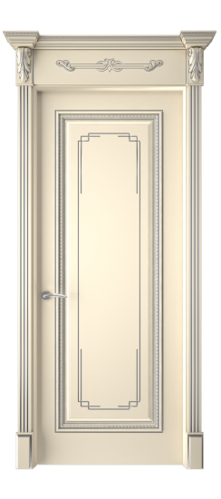 Багет А11.3 ДГ | Слоновая кость патина серебро