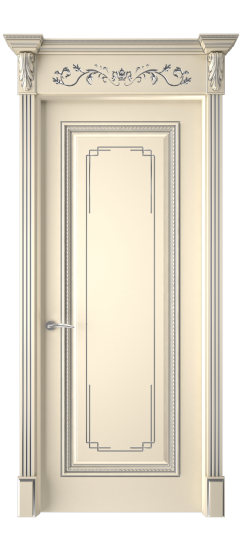 Багет А11.3 ДГ | Слоновая кость патина серебро