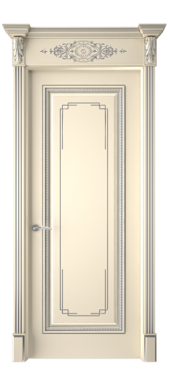 Багет А11.3 ДГ | Слоновая кость патина серебро