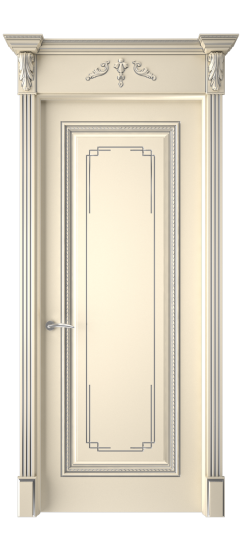 Багет А11.3 ДГ | Слоновая кость патина серебро