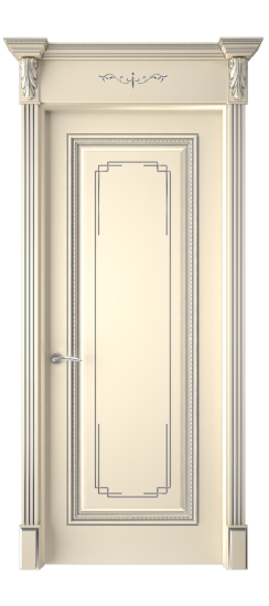 Багет А11.3 ДГ | Слоновая кость патина серебро