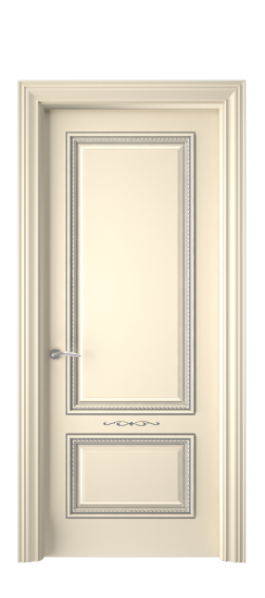 Багет А11 ДГ | Слоновая кость патина серебро