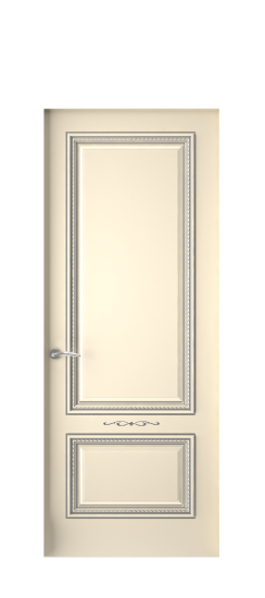 Багет А11 ДГ | Слоновая кость патина серебро