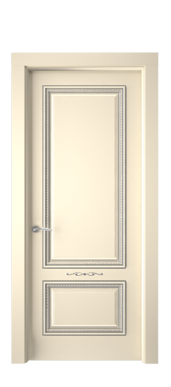 Багет А11 ДГ | Слоновая кость патина серебро