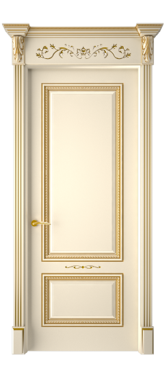 Багет А11 ДГ | Слоновая кость патина золото