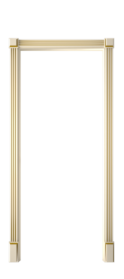 Багет А11 ДГ | Слоновая кость патина золото