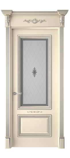 Багет А11 ДО | Слоновая кость патина серебро