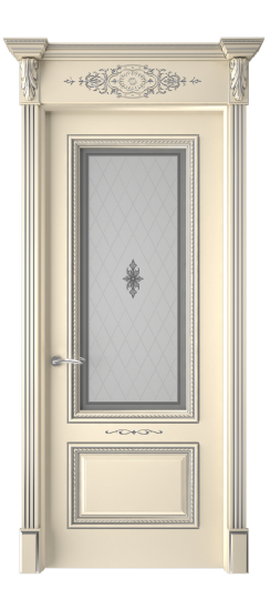 Багет А11 ДО | Слоновая кость патина серебро