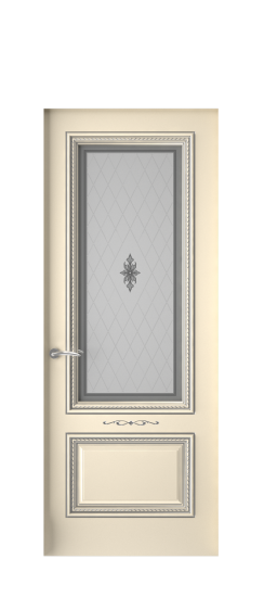 Багет А11 ДО | Слоновая кость патина серебро