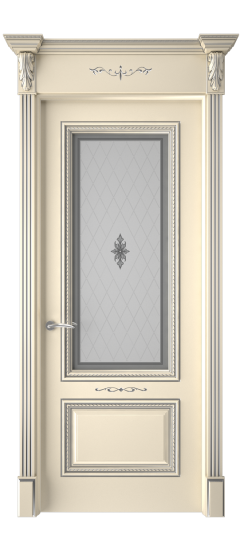 Багет А11 ДО | Слоновая кость патина серебро