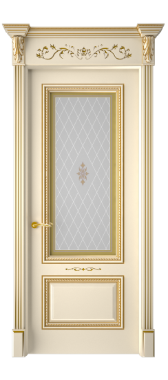 Багет А11 ДО | Слоновая кость патина золото