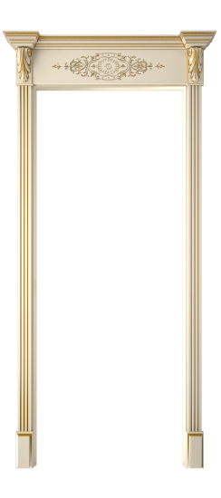 Багет А11 ДО | Слоновая кость патина золото