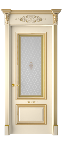 Багет А11 ДО | Слоновая кость патина золото