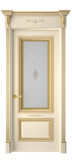 Багет А11 ДО | Слоновая кость патина золото