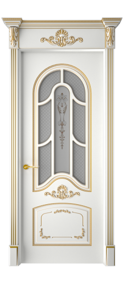 Болонья ДО | Белая эмаль патина золото