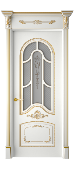 Болонья ДО | Белая эмаль патина золото