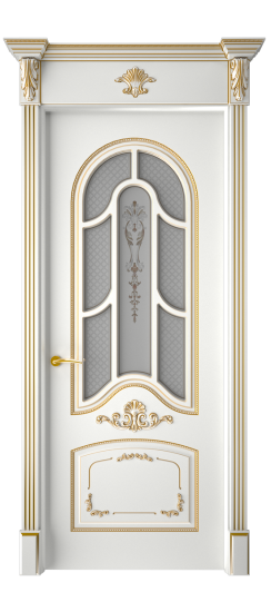 Болонья ДО | Белая эмаль патина золото