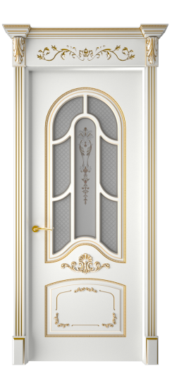 Болонья ДО | Белая эмаль патина золото