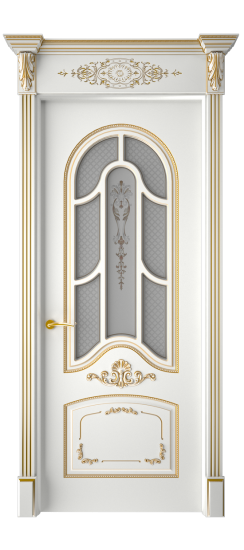 Болонья ДО | Белая эмаль патина золото