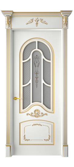 Болонья ДО | Белая эмаль патина золото